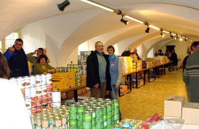 La collecte du Resto du Coeur 2009...