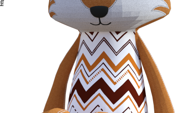 Tube de jouet : Renard  (render-image)