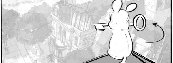 Extraits du Storyboard du premier épisode de la série: L'Ecole des Fables