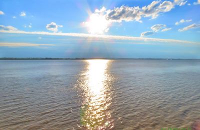 un ciel et reflets