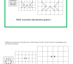 Agrandissement sur quadrillage