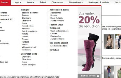E-shopping fringues : 3 SUISSES VS Bonprix.