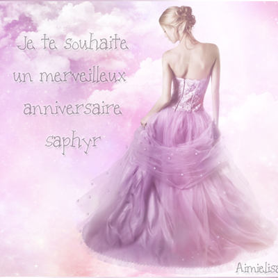 Joyeux anniversaire Saphyr