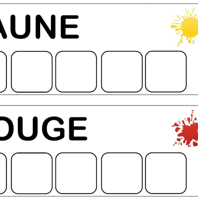 Atelier mots : les couleurs