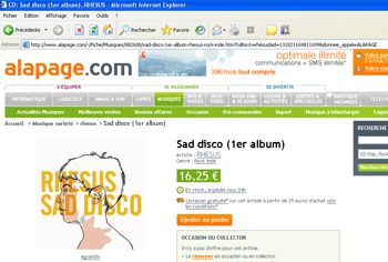 Nouvelle version du site Alapage !