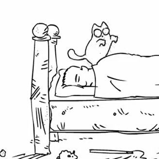 Simon's Cat - Chat réveillé