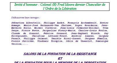 * Samedi 6 décembre 2014-  Livre résistant : 11èmes rencontres et dédicaces à Paris