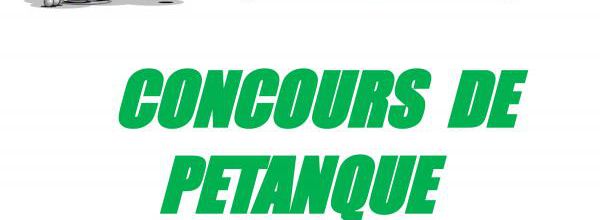 Concours de Pétanque le 18 septembre 2021