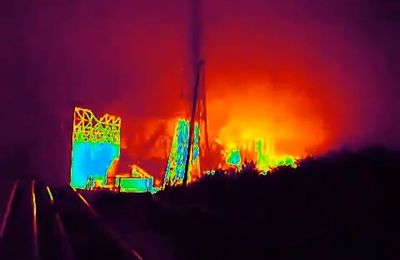 Vision spectrale de la centrale de Fukushima sur webcam 