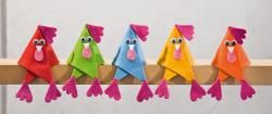 La poule, Le poussin - art et bricolage