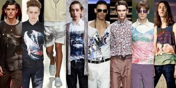 mode fashion floral menswear
