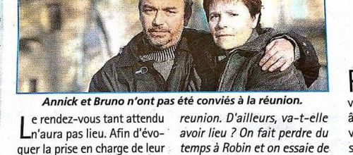 SOINS POUR ROBIN  - ARTICLE REPUBLICAIN 91 PARU le 5 MARS 2015
