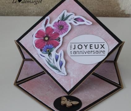 Scrap / Carte anniversaire "diamant"