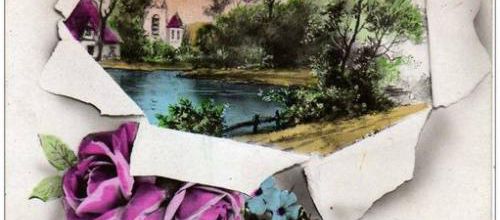 Angleur - carte postale ancienne "une pensée d'Angleur"