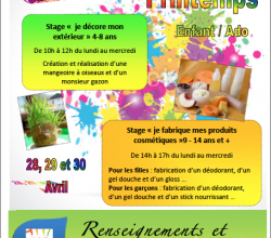 Stages printemps enfant les 28/29 & 30/04