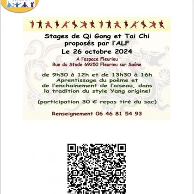 ALF STAGE QI GONG TAI CHI 26 OCTOBRE 