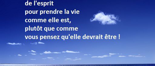 La paix intérieure, ça passe par un réentrainement de l'esprit