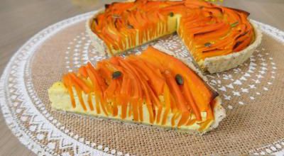 Tarte aux carottes & chèvre frais