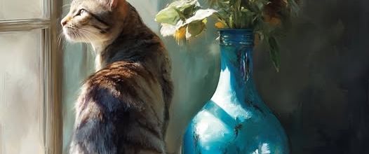 Chats et fleurs soleil (1)