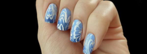 Stamping imitation Water Marble