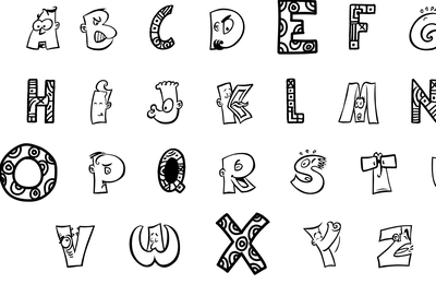L'alphabet rigolo + alphabets à colorier