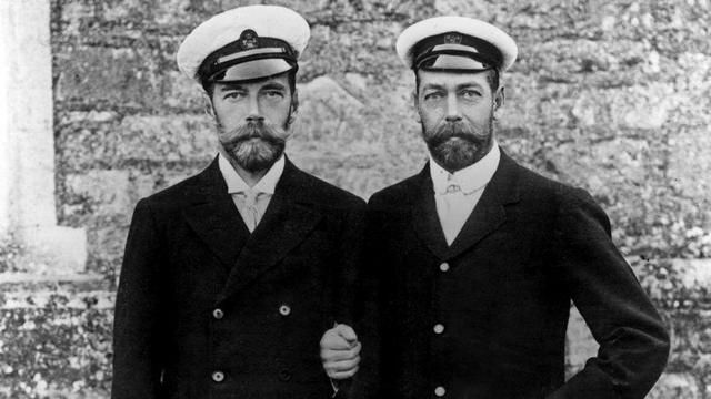 Nicolas II et le futur George V