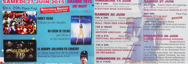 Programme des festivités à Aniche