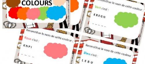 Cartes à tâches - colours