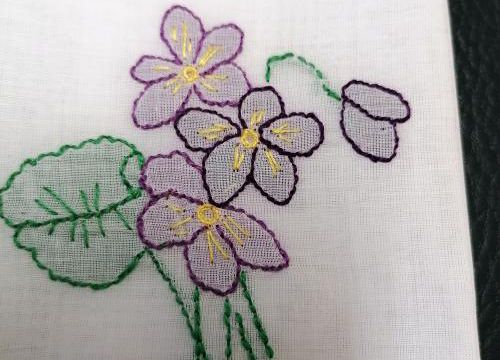 test en broderie