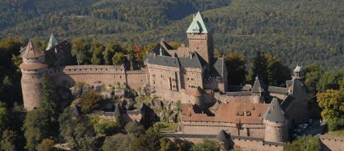 Le Château du Haut-Koenigsbourg. (Vue aérienne / Jean-Luc Stadler)