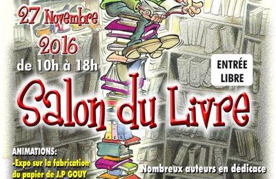 Affiche pour le salon du livre d'Ussel.