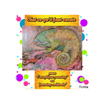 Dessin et peinture - vidéo 4535 : Tout ce qu'il faut savoir pour "l'acrylique pouring" ou "pouring méthode" (peinture abstraite) 3°partie - acrylique.
