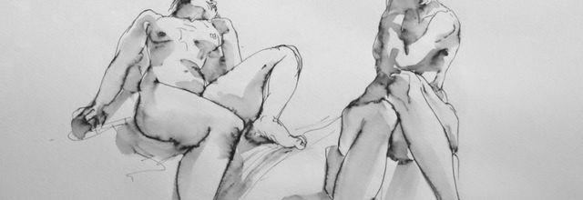 Deux nus en gris