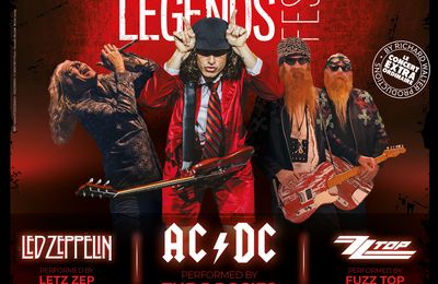 Rock Legends le 12 mars 2025 au Dôme de Paris, tribute à Led Zeppelin, AC/DC et ZZ Top