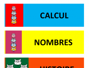 Des étiquettes très chouettes