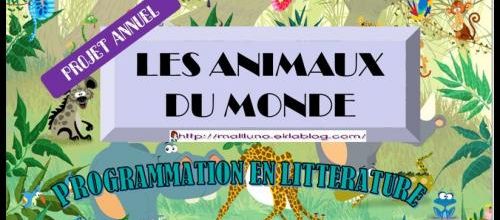 Programmation en littérature: les animaux du monde