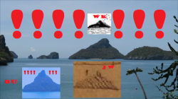 La petite île ou îlot des cartes de Jenkins William ou de William Kidd, Quel est la bonne île ?. (Albert Fagioli)(Photo Internet et Musée d'Halifax)