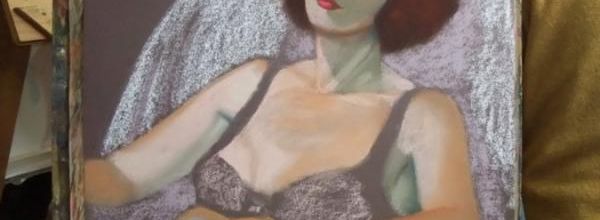 Une séance de pastels secs : La nuisette violette (2)