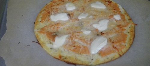 Pizza au saumon 