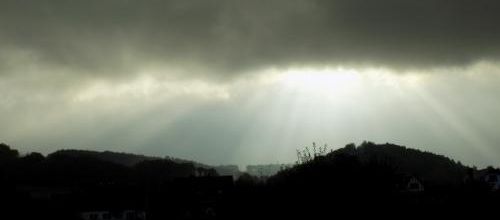 Le ciel hier à Bomal