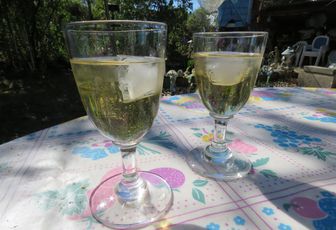 reflets sur un verre de ?  