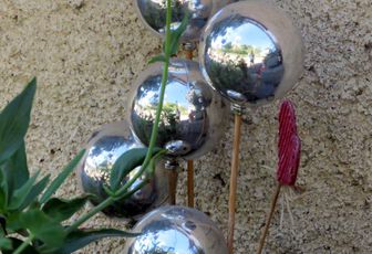 reflets sur boules