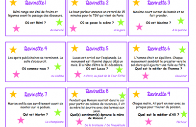 Mes cartes "inférences"