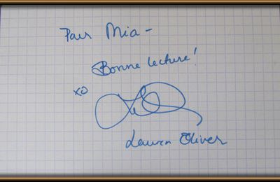 Mes Dédicaces [2] Lauren Oliver