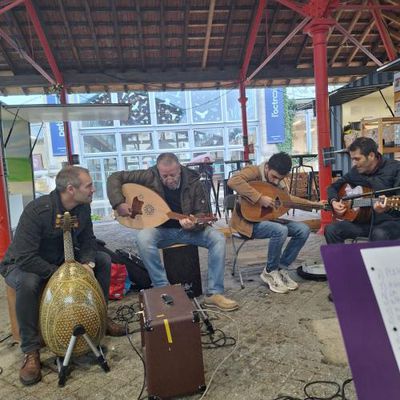 Concert au marché bio de l'Octroi, Nancy