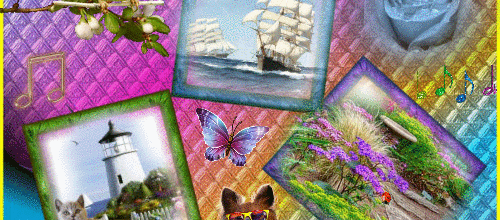 BATEAU FLEURS ANIMAUX