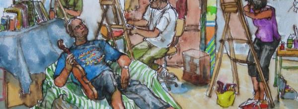 Jeudi - Un coup d'œil dans le rétro : Le violoniste (Scène d'atelier)
