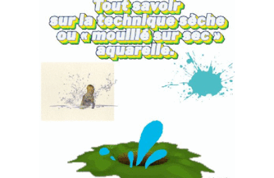 Dessin et peinture - vidéo 4540: Tout savoir sur la technique sèche ou « mouillé sur sec » - aquarelle.