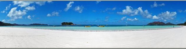 Panorama sur Anse Volbert - Côte d'or - Praslin - Seychelles