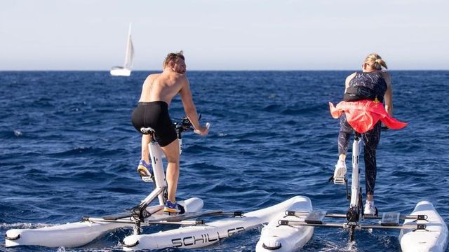 Monaco water bike challenge